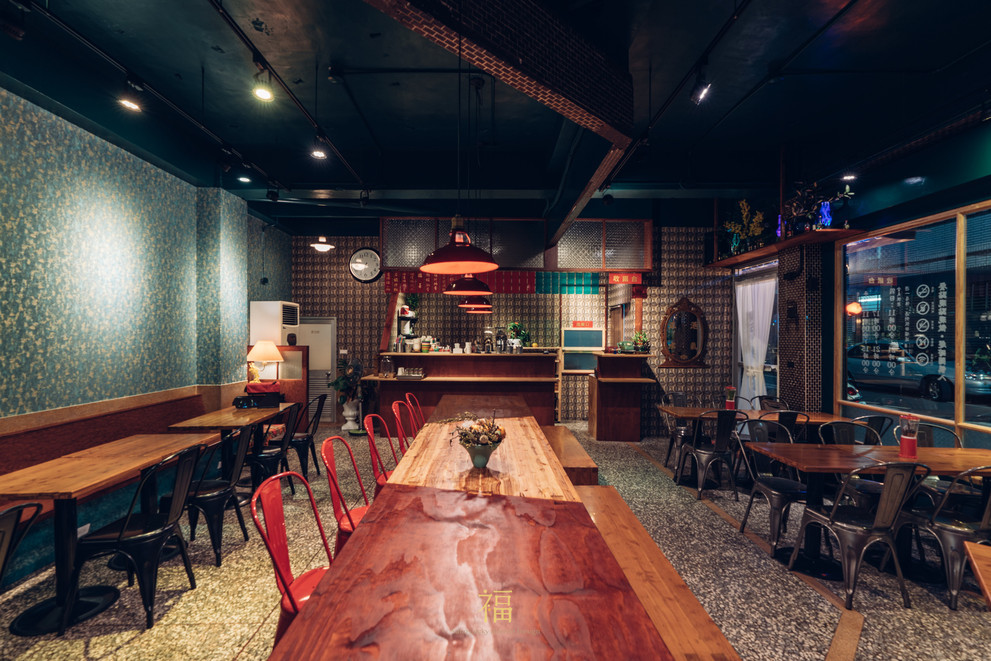 03嘉義東區復古風台式簡餐-弄來小餐桌－內用區餐桌｜小福砌餐飲空間設計
