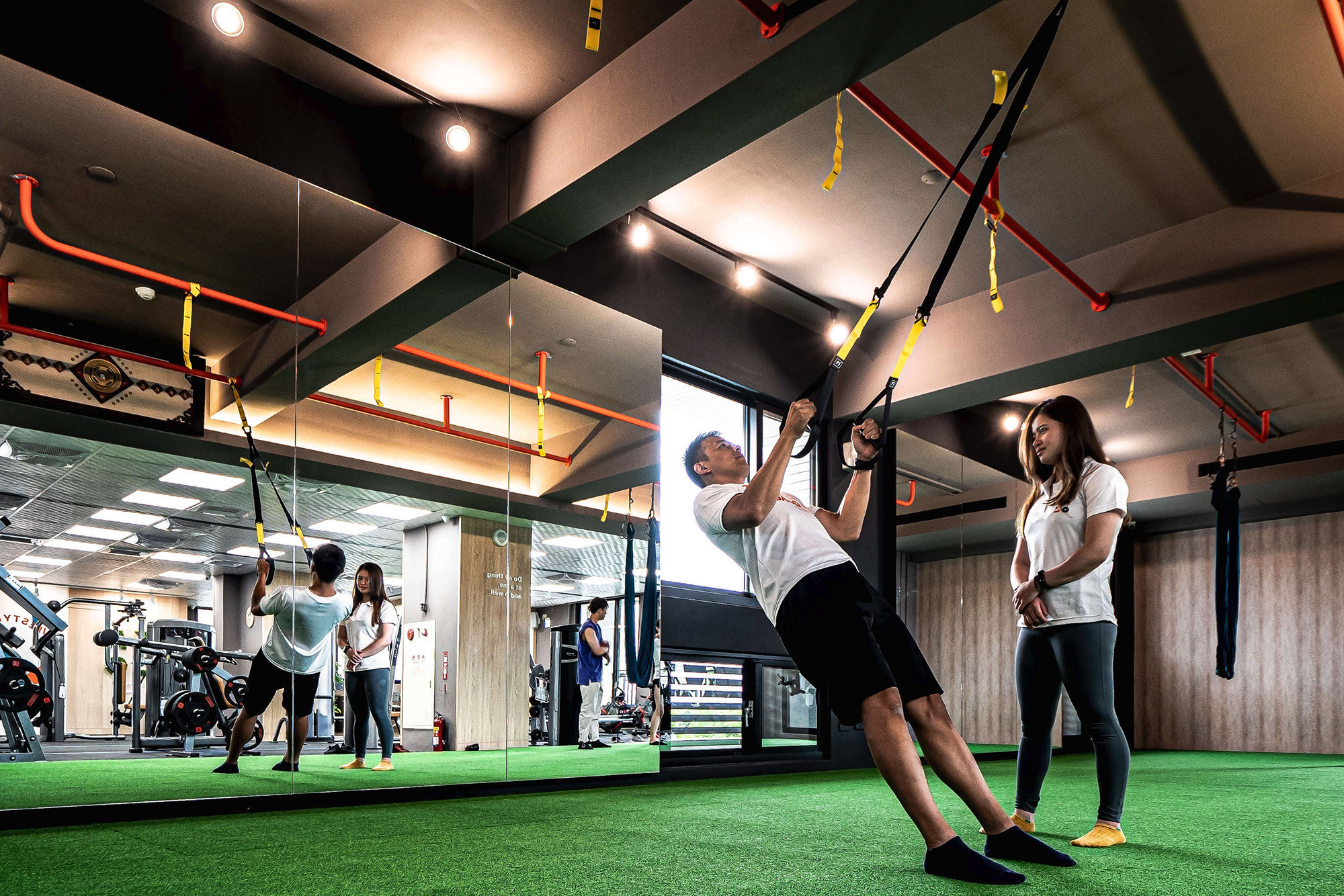 嘉義健身房室內空間設計－TRX懸吊運動環境｜塔索肌力與體能訓練中心
