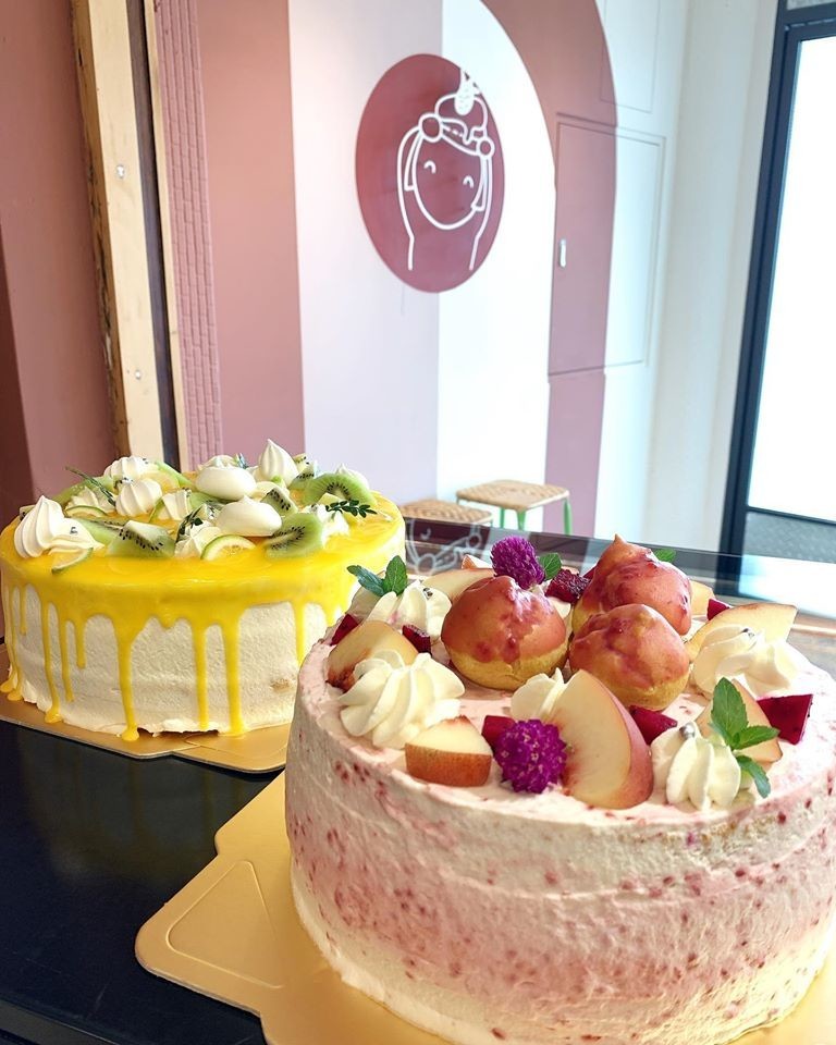 嘉義新港飛茉莉蛋糕｜水蜜桃覆盆子蛋糕｜檸檬水果蛋糕｜嘉義甜點店設計